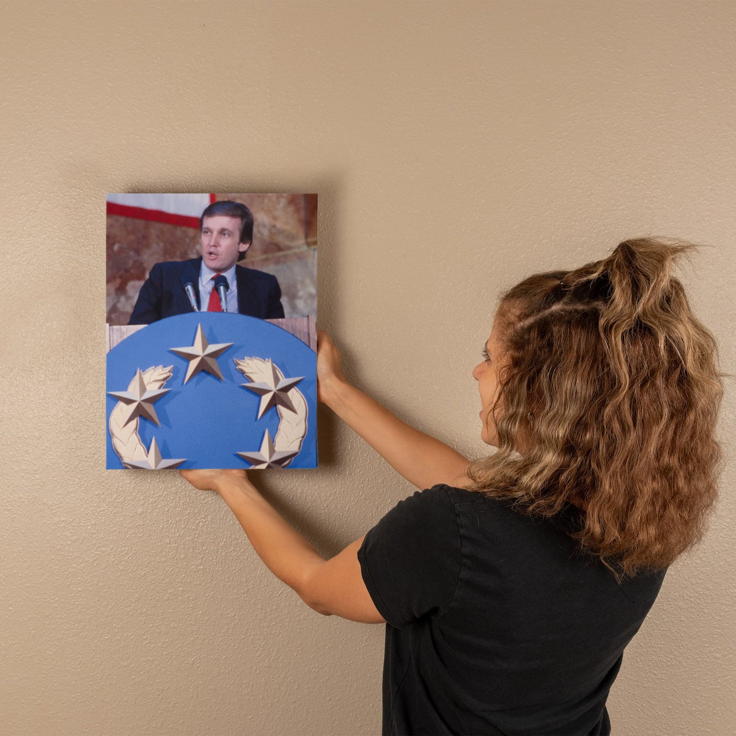 Canvas Wall Art - Donald Trump, New Jersey Generals Owner, 1985