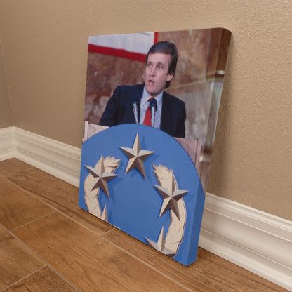 Canvas Wall Art - Donald Trump, New Jersey Generals Owner, 1985
