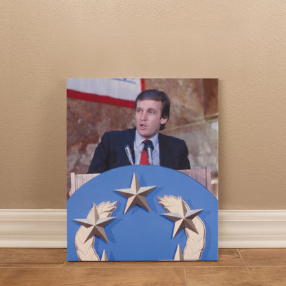 Canvas Wall Art - Donald Trump, New Jersey Generals Owner, 1985