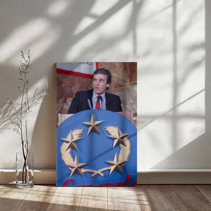 Canvas Wall Art - Donald Trump, New Jersey Generals Owner, 1985