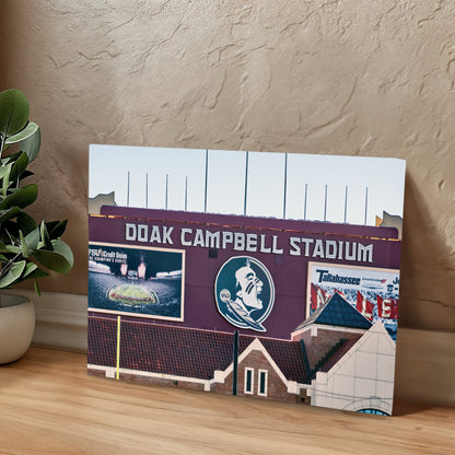 Canvas Wall Art - Doak Campbell Stadium, the home football stadium of the Florida State Seminoles team at Florida State University in Tallahassee