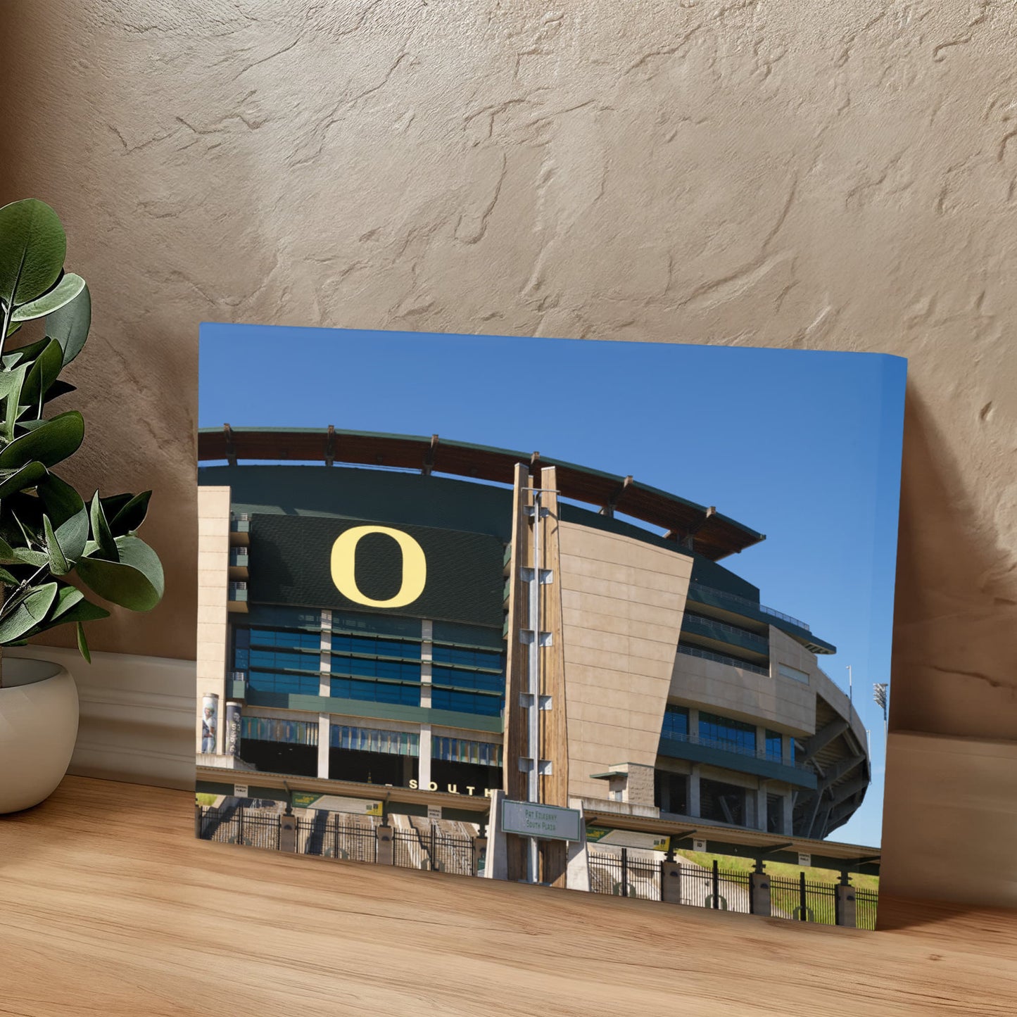 Canvas Wall Art - The Autzen Stadium is the home field of the Oregon Ducks football team