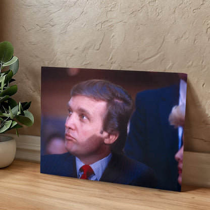 Canvas Wall Art - Donald Trump, Press conference at Trump Tower, U.S. football league, New Jersey Generals football, 1982