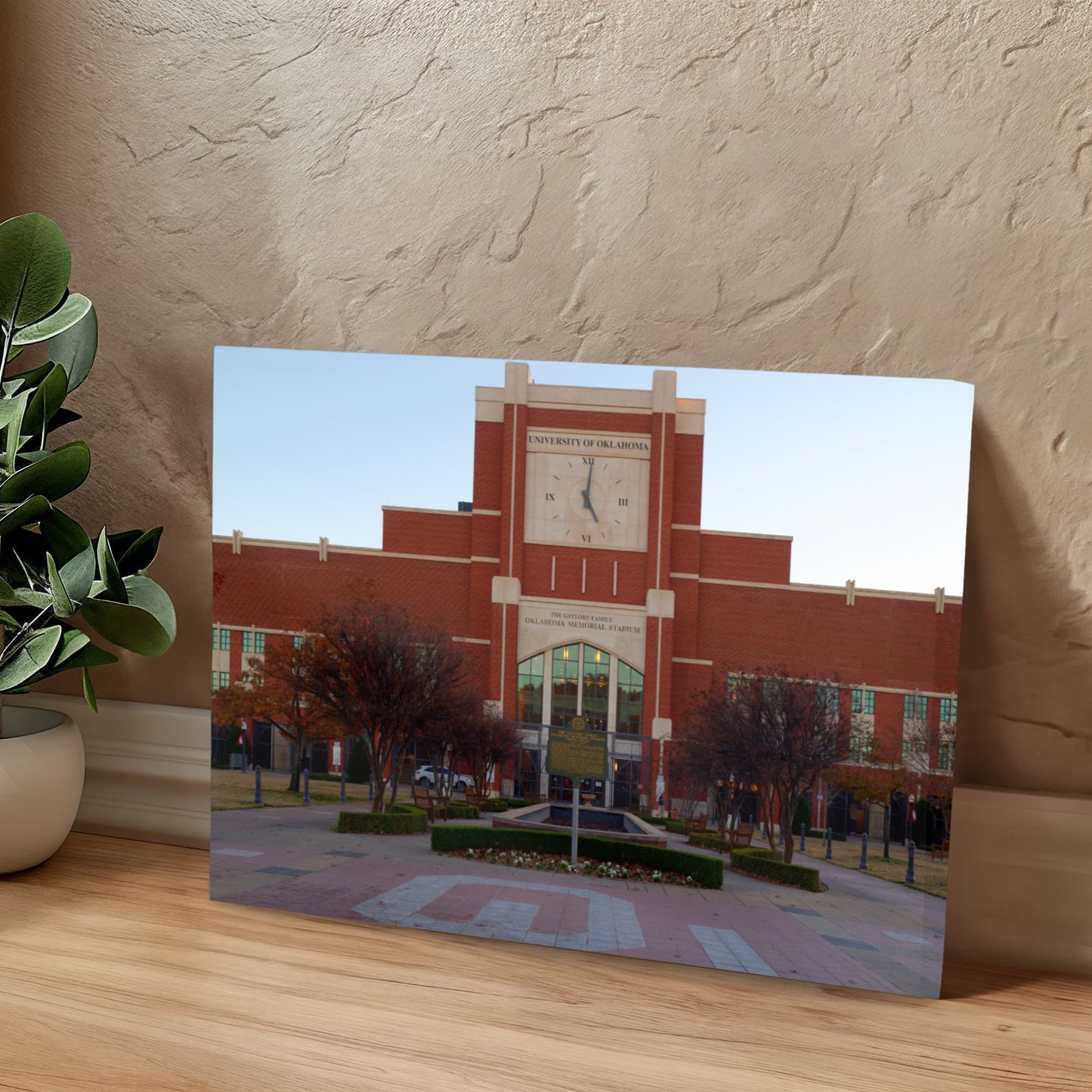 Canvas Wall Art - The Gaylord Family Oklahoma Memorial Stadium in Norman, a prominent suburb of the Oklahoma capital city, is the home field of the Oklahoma Sooners football teamty
