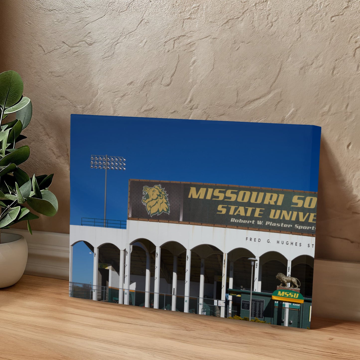 Canvas Wall Art - Fred G. Hughes Stadium, the football team's home field at Missouri Southern State University in Joplin