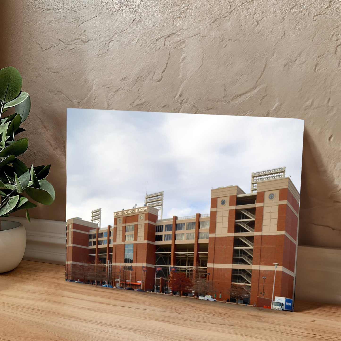 Canvas Wall Art - Boone Pickens Stadium, the home facility of the Cowboys football team at Oklahoma State University in Stillwater