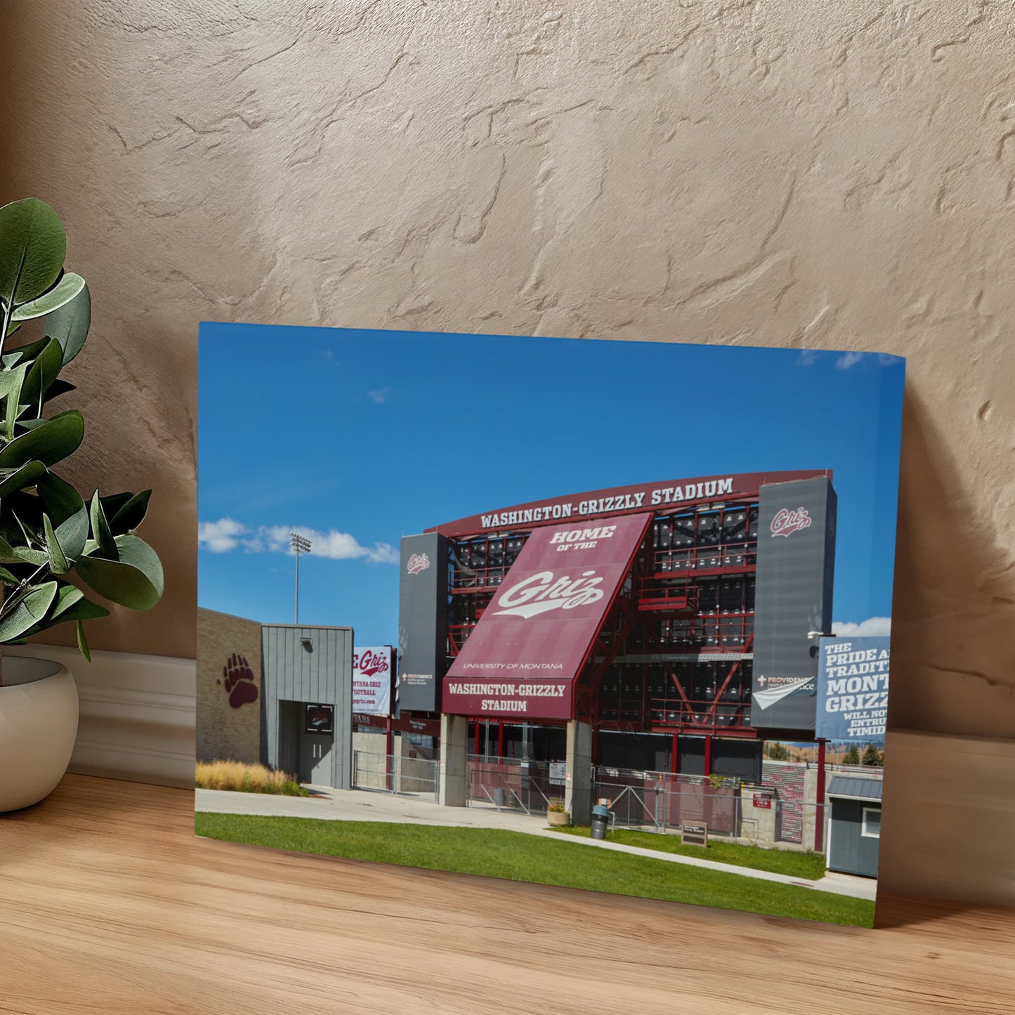 Canvas Wall Art - Washington-Grizzly Stadium, the home field of the University of Montana's football team, nicknamed the Grizzlies, in Missoula