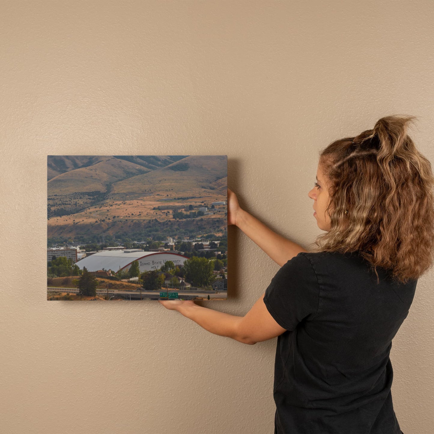 Canvas Wall Art - Holt Arena, the home of the Idaho State University Bengals football team in Pocatello, Idaho