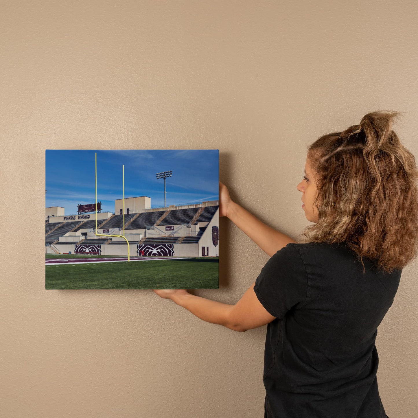 Canvas Wall Art - Robert W. Plaster Sports Complex, the football field on at the main campus of Missouri State University in Springfield