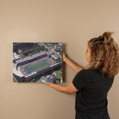 Canvas Wall Art - Aerial view of Philadelphia, Pennsylvania, with a focus on Franklin Field, home of the Penn Relays