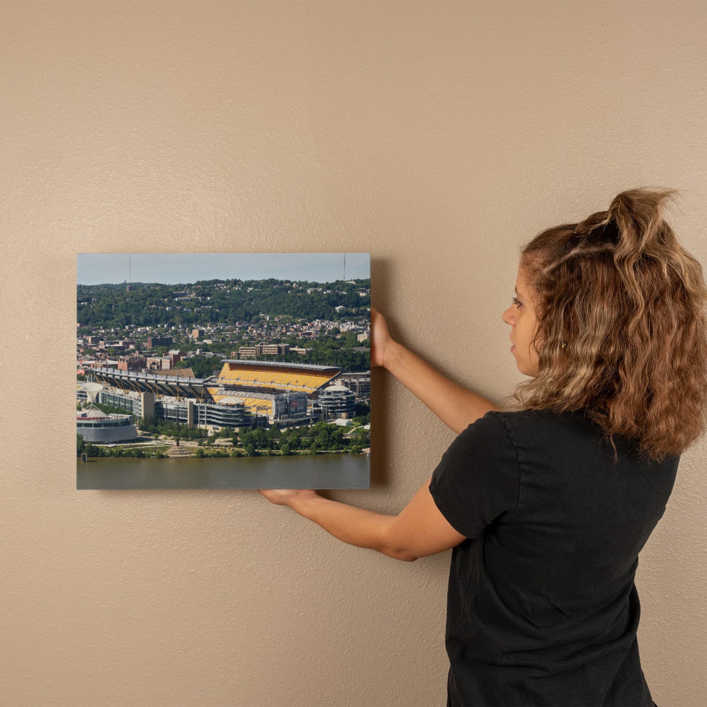 Canvas Wall Art - Pittsburgh, Pennsylvania, Heinz Field, home of the NFL Pittsburgh Steelers