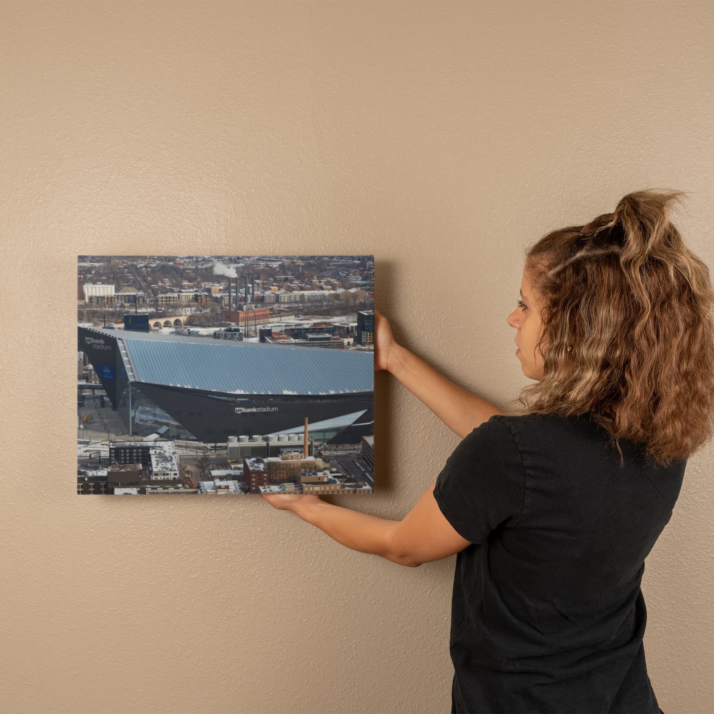 Canvas Wall Art - Minneapolis, U.S. Bank Stadium, home of the National Football League's Minnesota Vikings