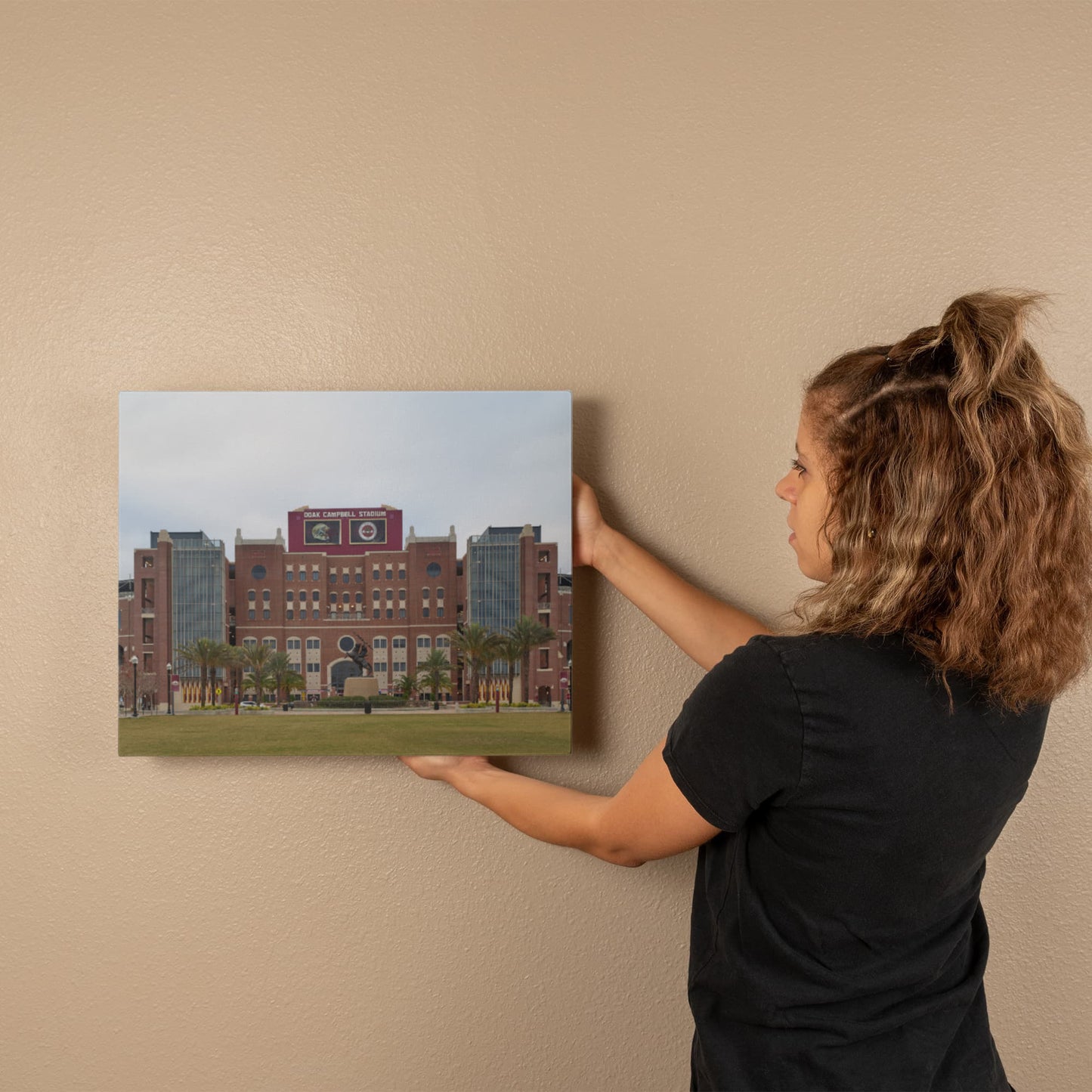 Canvas Wall Art - The massive Doak S. Campbell Stadium, popularly known as Doak, at Florida State University in Tallahassee