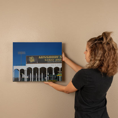 Canvas Wall Art - Fred G. Hughes Stadium, the football team's home field at Missouri Southern State University in Joplin