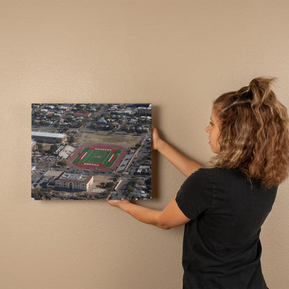 Canvas Wall Art - Tucson, Arizona, area, with a focus on the campus and football stadium of the Tucson High Magnet School