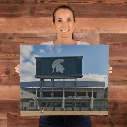 Canvas Wall Art - Spartan Stadium, the football stadium at Michigan State University in East Lansing. The university's athletic teams are nicknamed Spartans