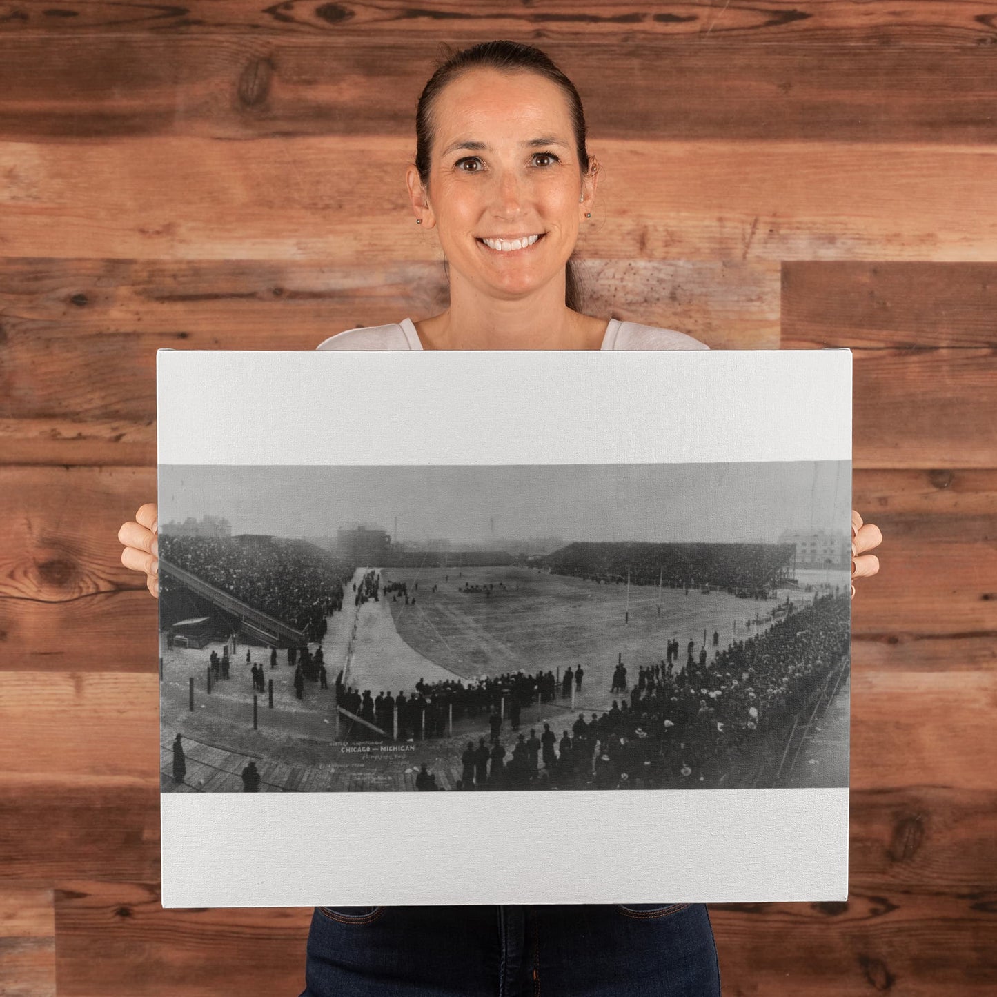 Canvas Wall Art - Western Championship, Chicago - Michigan at Marshall Field, Chicago, 1905