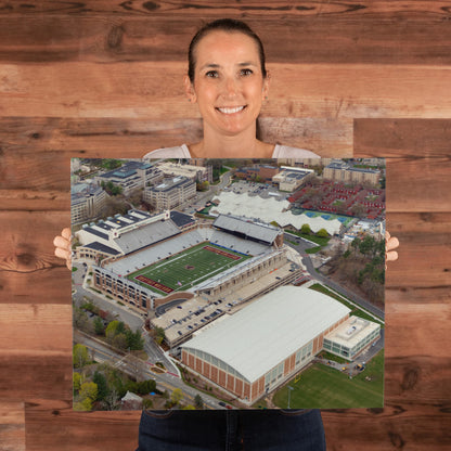 Canvas Wall Art - Boston College campus in the affluent village of Chestnut Hill, west of the city, with a focus on Alumni Stadium, the university's football field