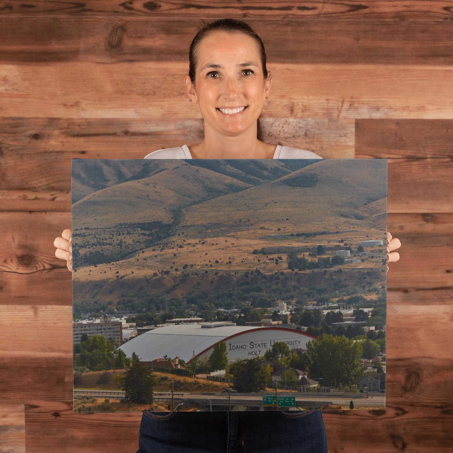 Canvas Wall Art - Holt Arena, the home of the Idaho State University Bengals football team in Pocatello, Idaho