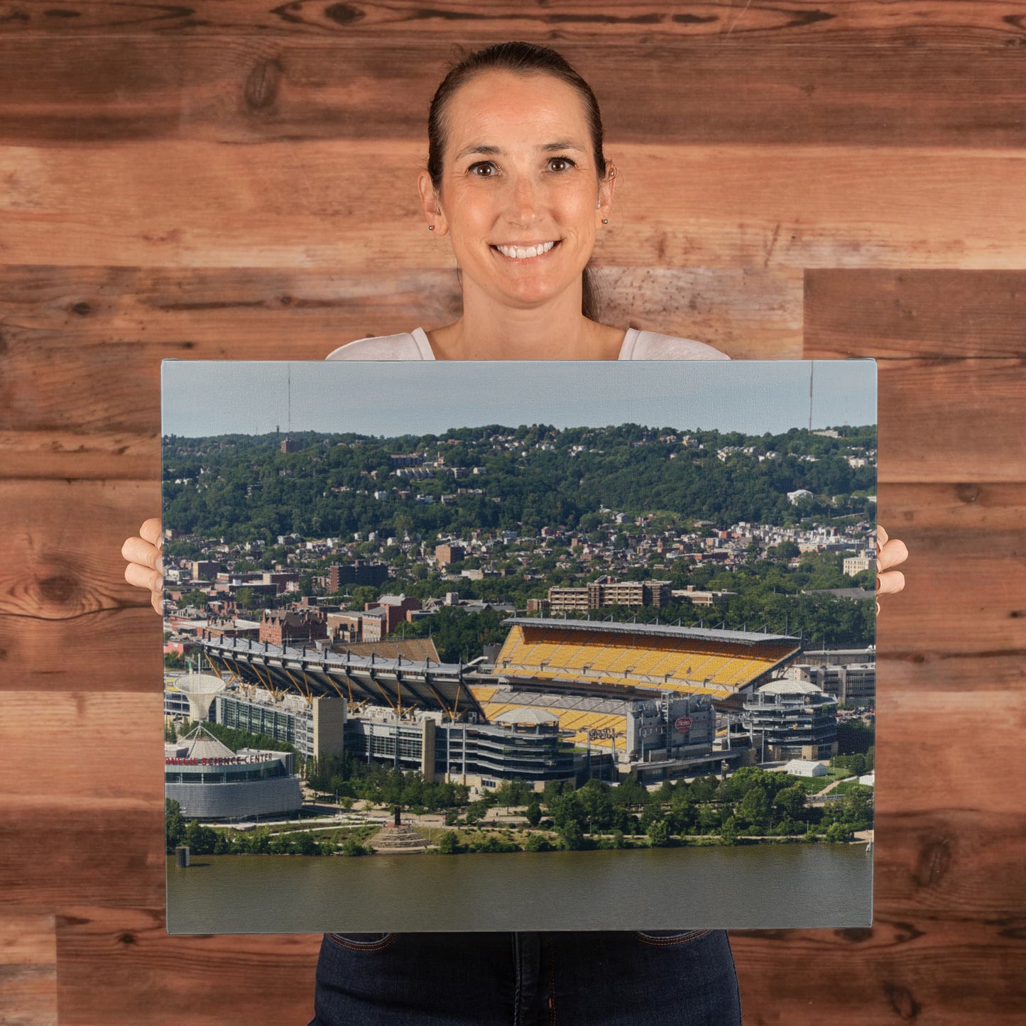 Canvas Wall Art - Pittsburgh, Pennsylvania, Heinz Field, home of the NFL Pittsburgh Steelers