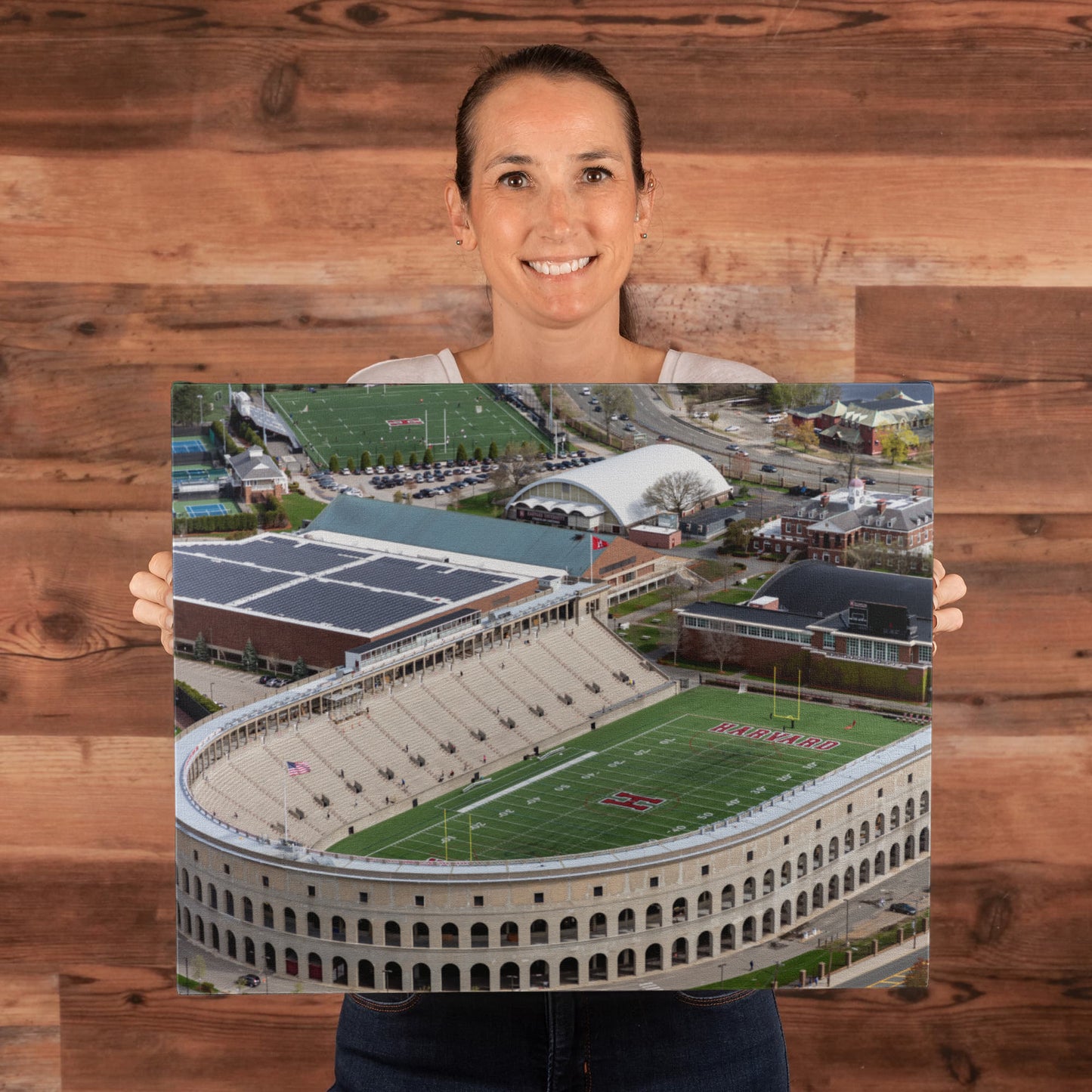 Canvas Wall Art - Harvard University's football facility in Cambridge, Massachusetts, 2019