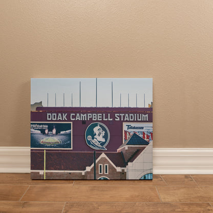 Canvas Wall Art - Doak Campbell Stadium, the home football stadium of the Florida State Seminoles team at Florida State University in Tallahassee