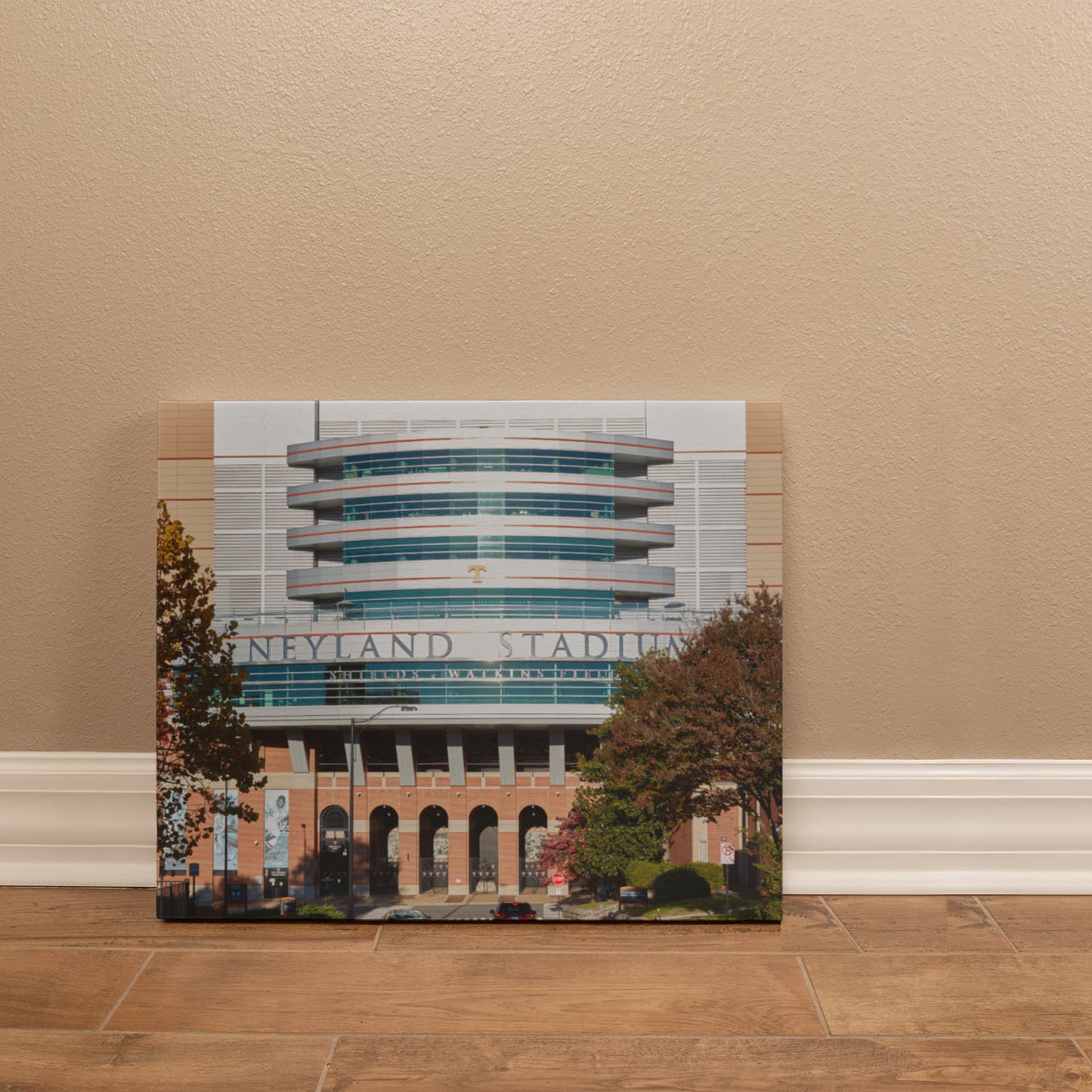 Canvas Wall Art - Neyland Stadium, the home of the University of Tennessee Volunteers' football team on the sprawling campus in Knoxville