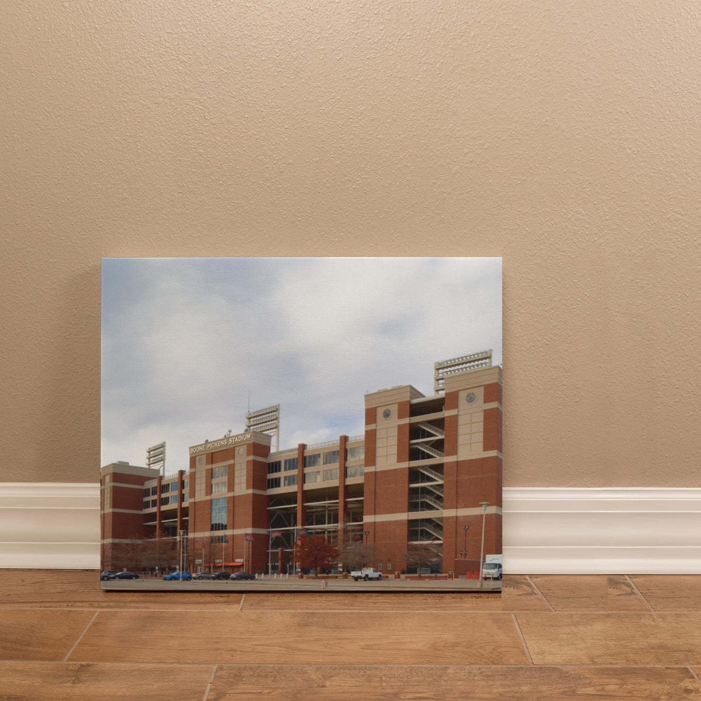 Canvas Wall Art - Boone Pickens Stadium, the home facility of the Cowboys football team at Oklahoma State University in Stillwater