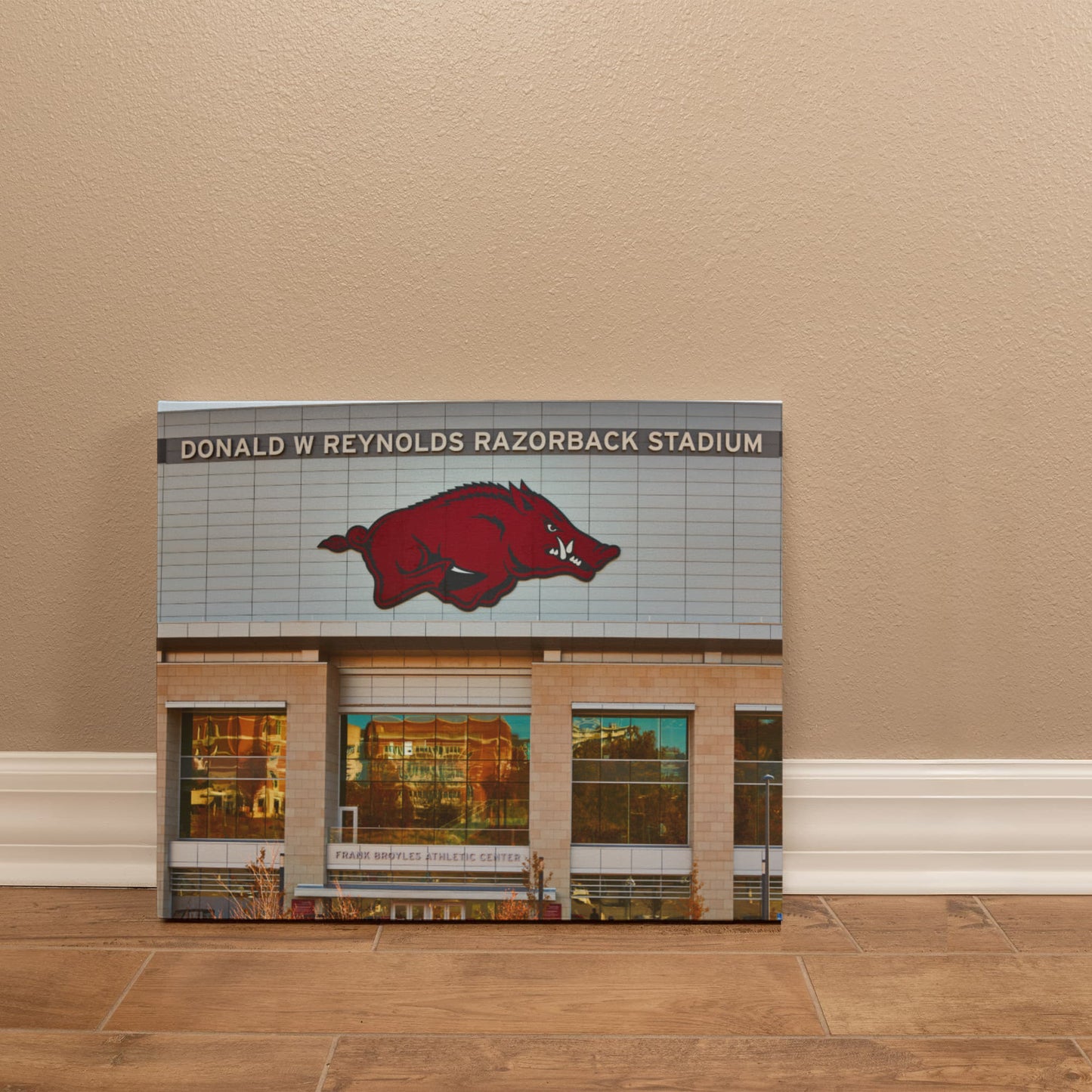 Canvas Wall Art - The Donald W. Reynolds Razorback Stadium, home of the University of Arkansas Razorbacks football team in Fayetteville