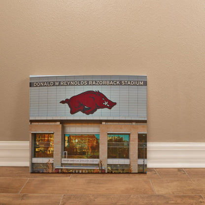Canvas Wall Art - The Donald W. Reynolds Razorback Stadium, home of the University of Arkansas Razorbacks football team in Fayetteville