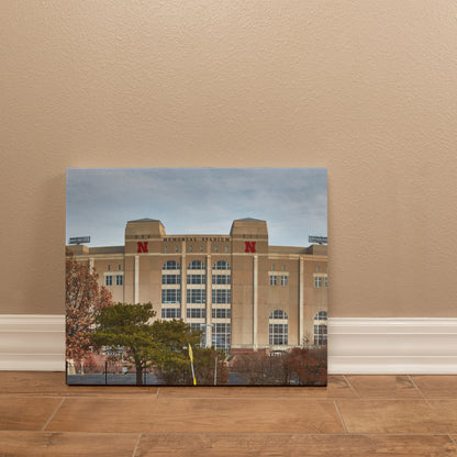 Canvas Wall Art - Memorial Stadium, home to the University of Nebraska Cornhusker football team in Lincoln, the capital city of the midwest-U.S. state of Nebraska