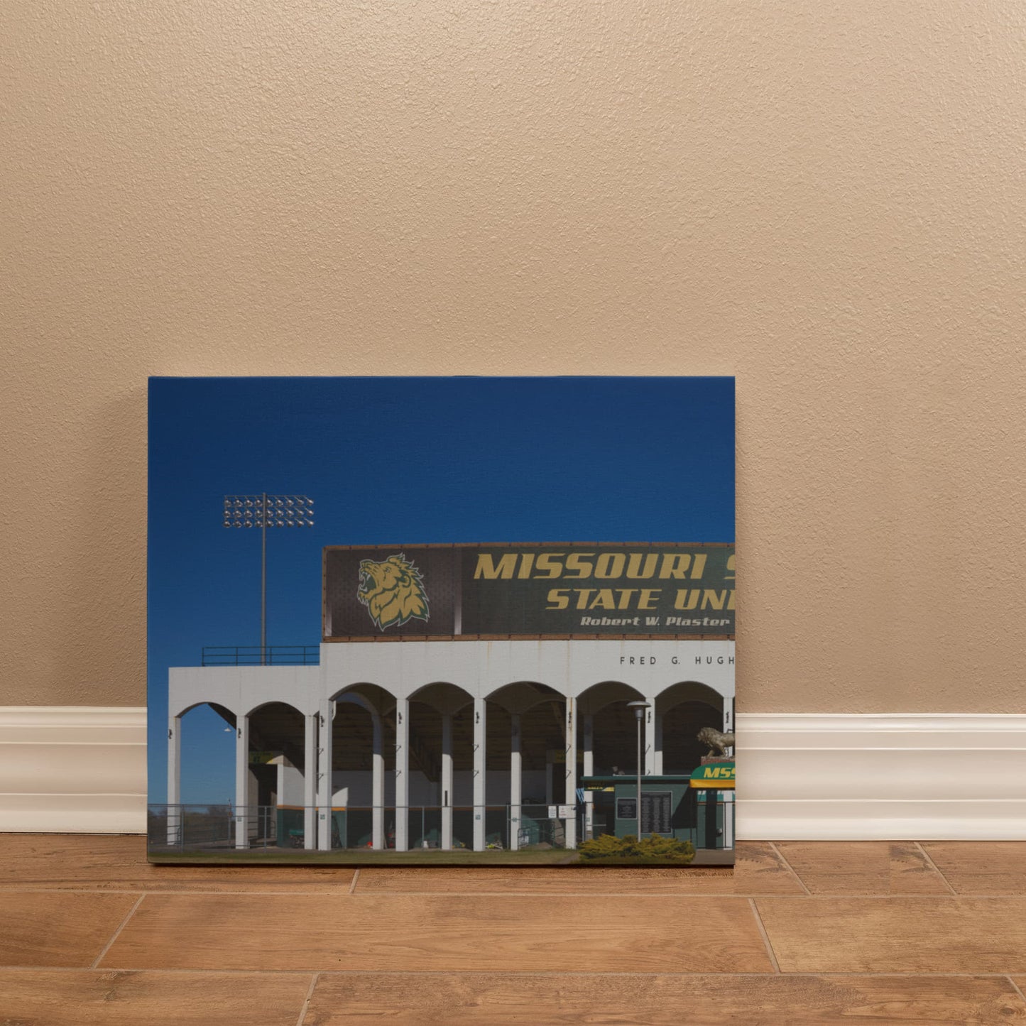 Canvas Wall Art - Fred G. Hughes Stadium, the football team's home field at Missouri Southern State University in Joplin