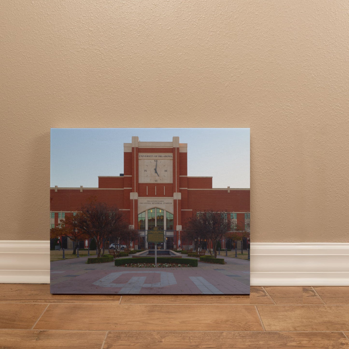 Canvas Wall Art - The Gaylord Family Oklahoma Memorial Stadium in Norman, a prominent suburb of the Oklahoma capital city, is the home field of the Oklahoma Sooners football teamty