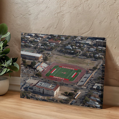 Canvas Wall Art - Tucson, Arizona, area, with a focus on the campus and football stadium of the Tucson High Magnet School