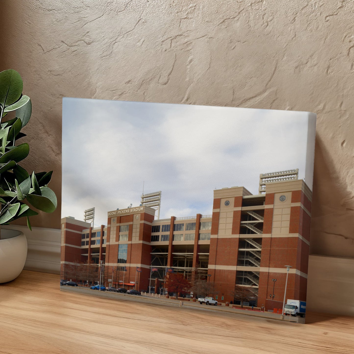 Canvas Wall Art - Boone Pickens Stadium, the home facility of the Cowboys football team at Oklahoma State University in Stillwater