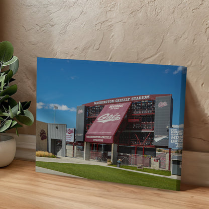 Canvas Wall Art - Washington-Grizzly Stadium, the home field of the University of Montana's football team, nicknamed the Grizzlies, in Missoula