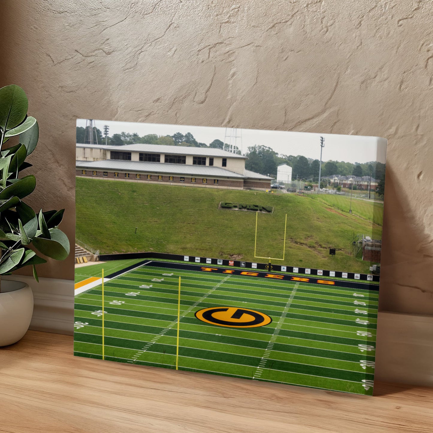 Canvas Wall Art - Eddie Robinson Stadium, the home field of the Grambling Tigers football team at Grambling State University, one of America's pre-eminent HBCU