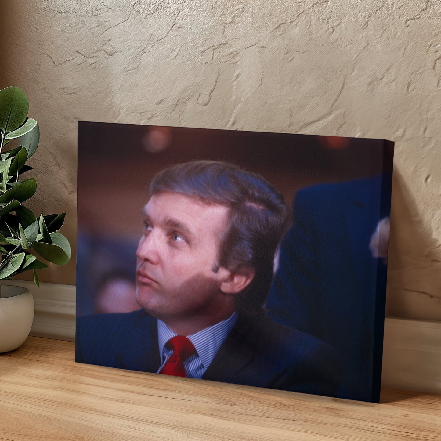 Canvas Wall Art - Donald Trump, Press conference at Trump Tower, U.S. football league, New Jersey Generals football, 1982
