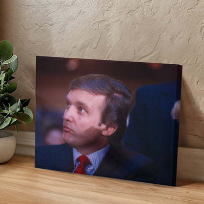 Canvas Wall Art - Donald Trump, Press conference at Trump Tower, U.S. football league, New Jersey Generals football, 1982