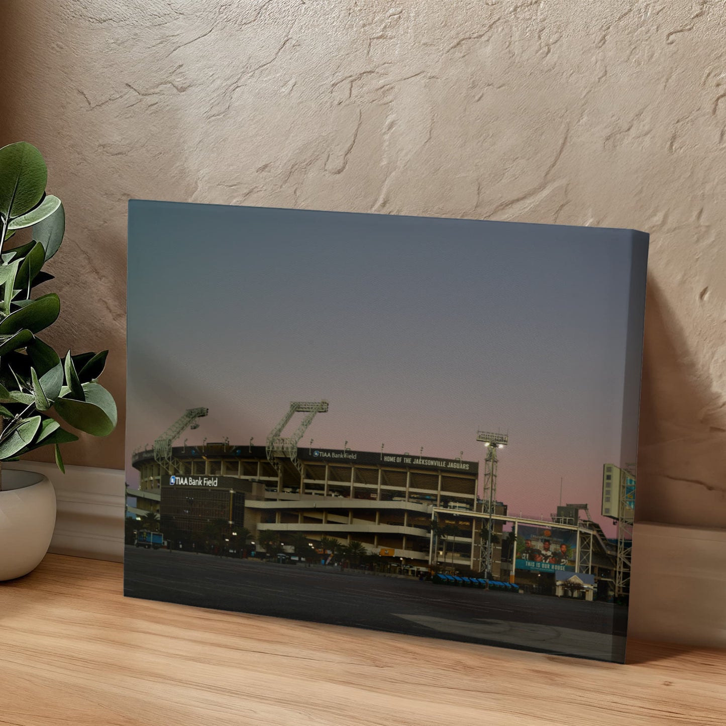 Canvas Wall Art - TIAA Bank Field, the home stadium of the Jacksonville Jaguars of the NFL, in Jacksonville, Florida