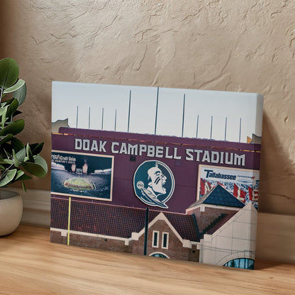 Canvas Wall Art - Doak Campbell Stadium, the home football stadium of the Florida State Seminoles team at Florida State University in Tallahassee