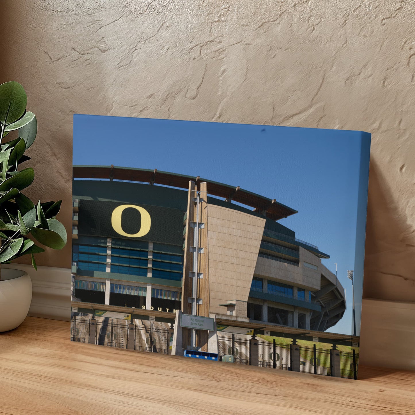 Canvas Wall Art - The Autzen Stadium is the home field of the Oregon Ducks football team