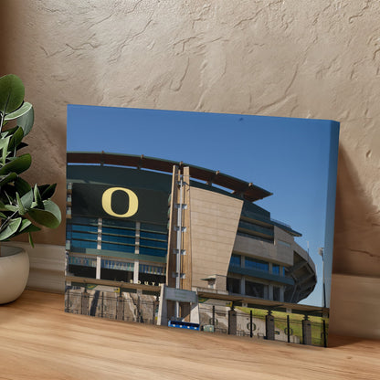 Canvas Wall Art - The Autzen Stadium is the home field of the Oregon Ducks football team