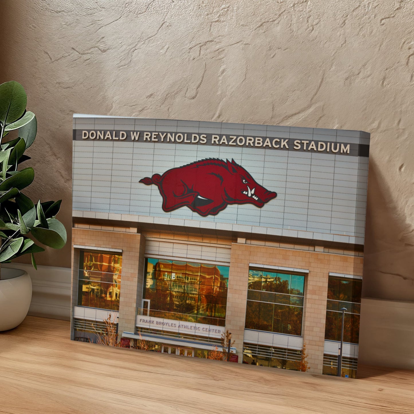 Canvas Wall Art - The Donald W. Reynolds Razorback Stadium, home of the University of Arkansas Razorbacks football team in Fayetteville