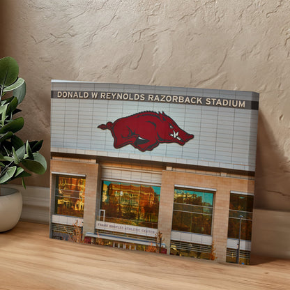 Canvas Wall Art - The Donald W. Reynolds Razorback Stadium, home of the University of Arkansas Razorbacks football team in Fayetteville
