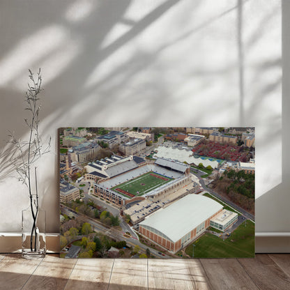 Canvas Wall Art - Boston College campus in the affluent village of Chestnut Hill, west of the city, with a focus on Alumni Stadium, the university's football field