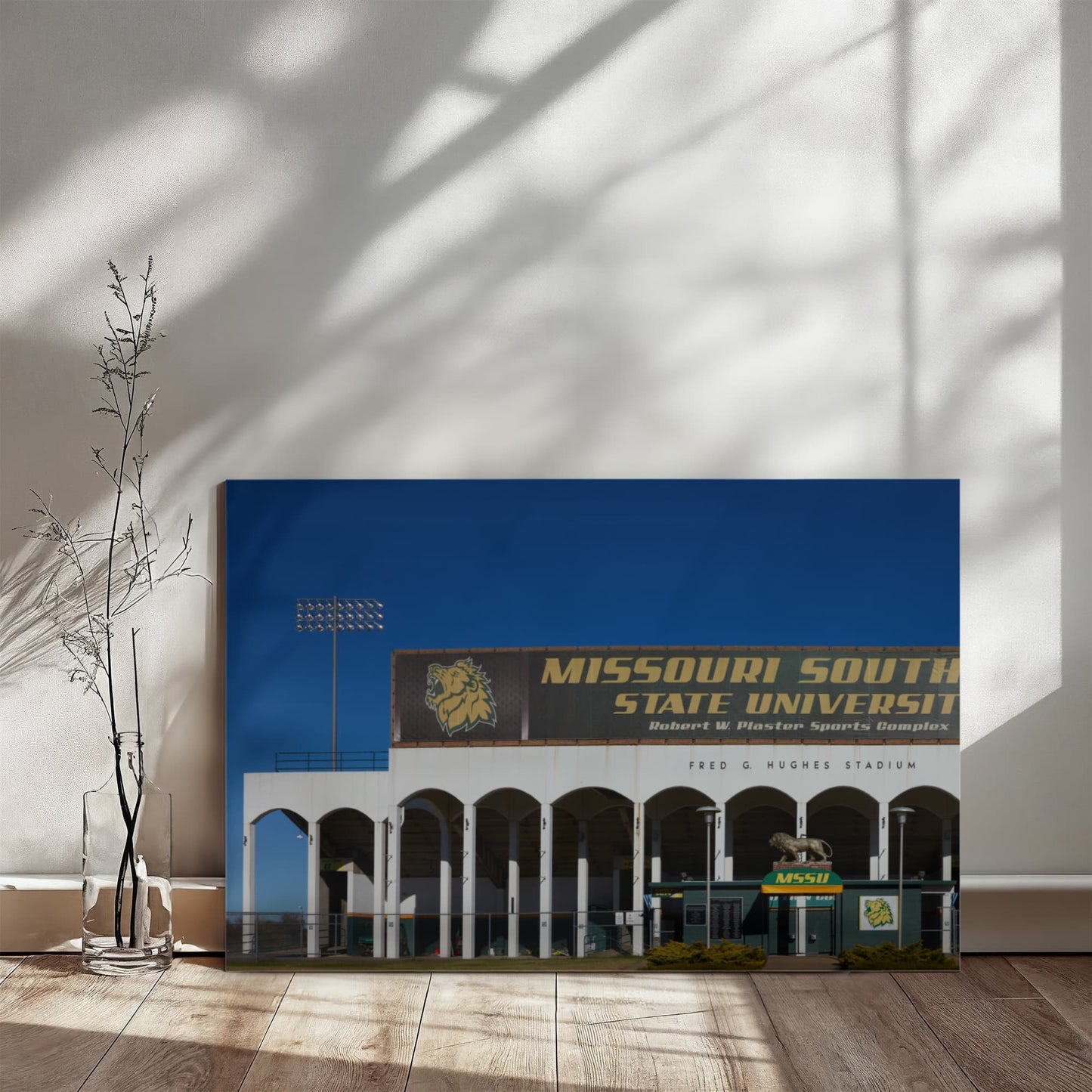 Canvas Wall Art - Fred G. Hughes Stadium, the football team's home field at Missouri Southern State University in Joplin