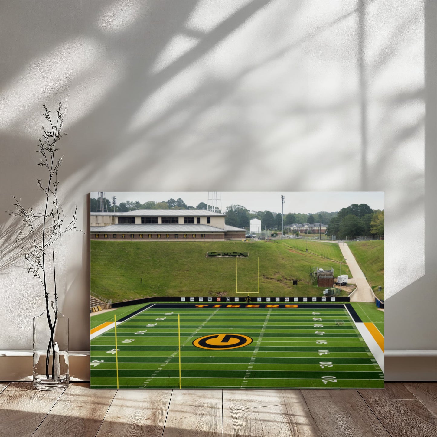 Canvas Wall Art - Eddie Robinson Stadium, the home field of the Grambling Tigers football team at Grambling State University, one of America's pre-eminent HBCU