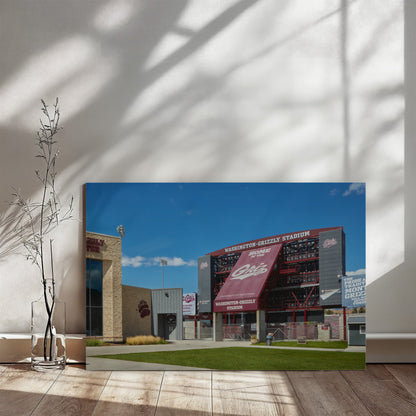 Canvas Wall Art - Washington-Grizzly Stadium, the home field of the University of Montana's football team, nicknamed the Grizzlies, in Missoula