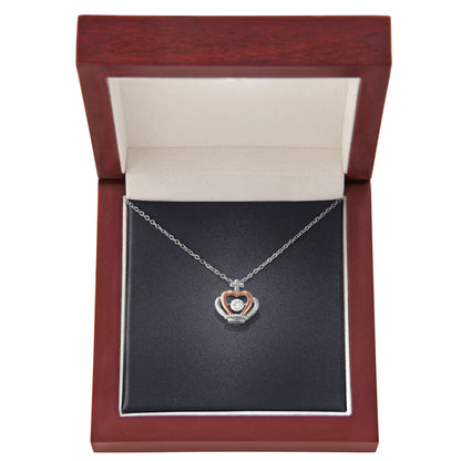Crown Pendant Necklace with Personalized Card
